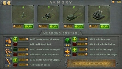 Artillerists: Armory